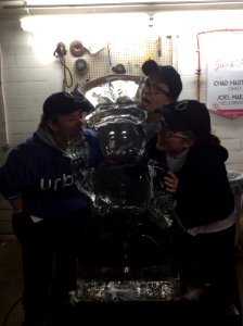 Ice carving