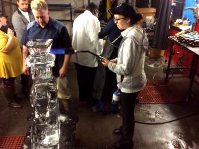 Ice carving
