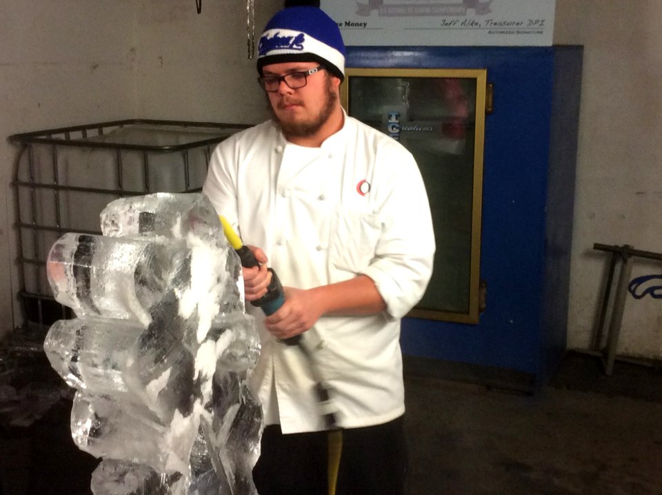Ice carving!