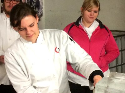 Ice carving!