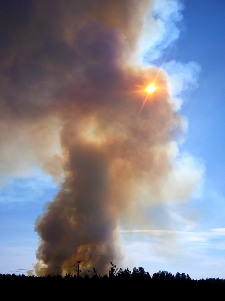 Tudor brush fire - Anchorage, AK