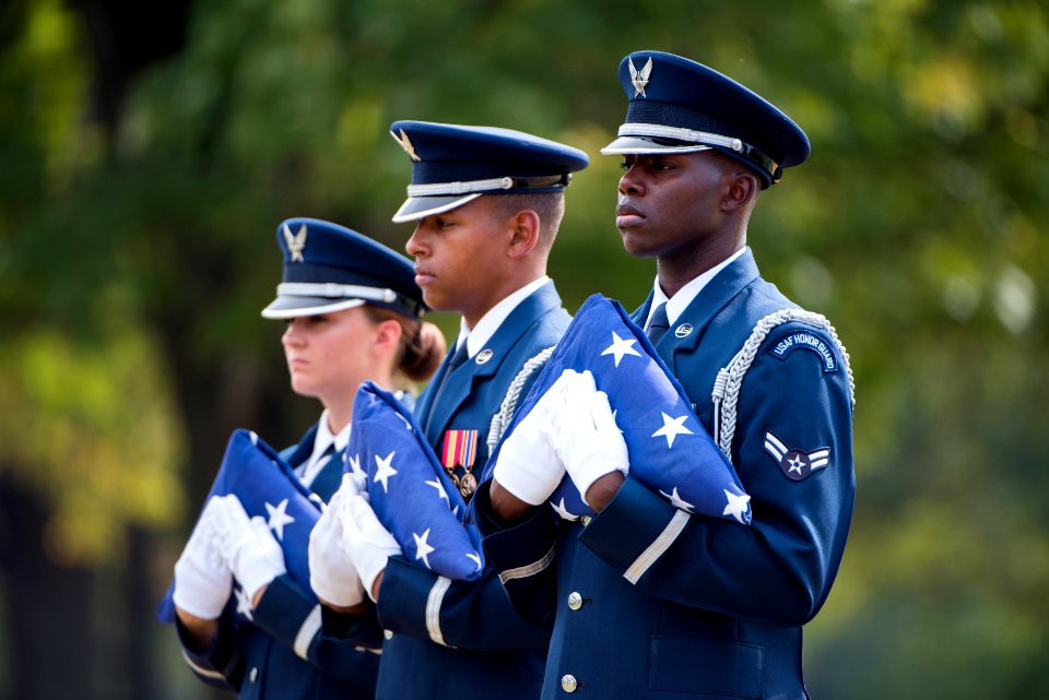 Full Honors Funeral for U.S. Air Force Col. Robert Anderson at Arlington National Cemetery