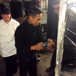 Ice carving!