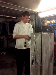Ice carving!