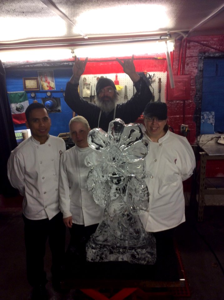 Ice carving!