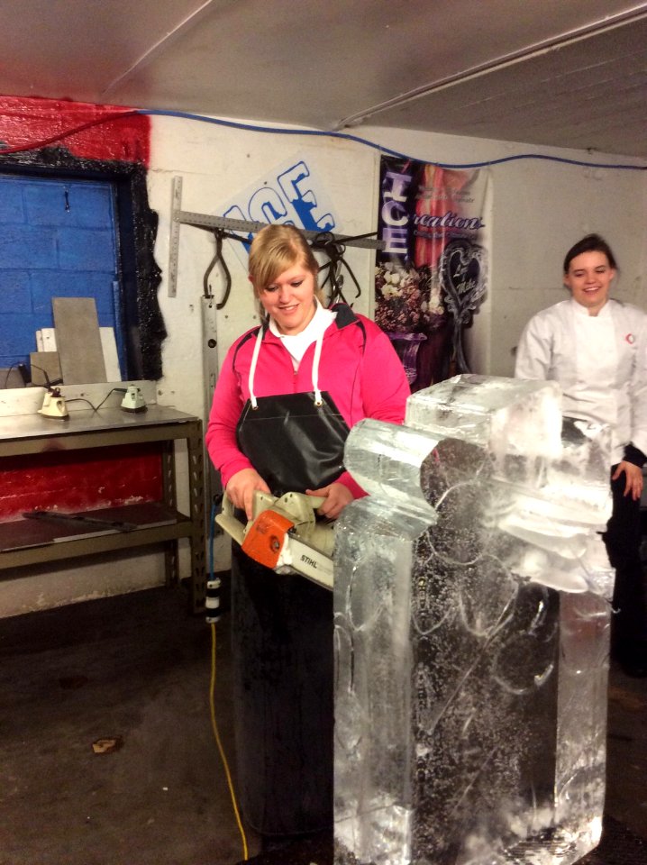 Ice carving!