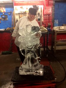 Ice carving!