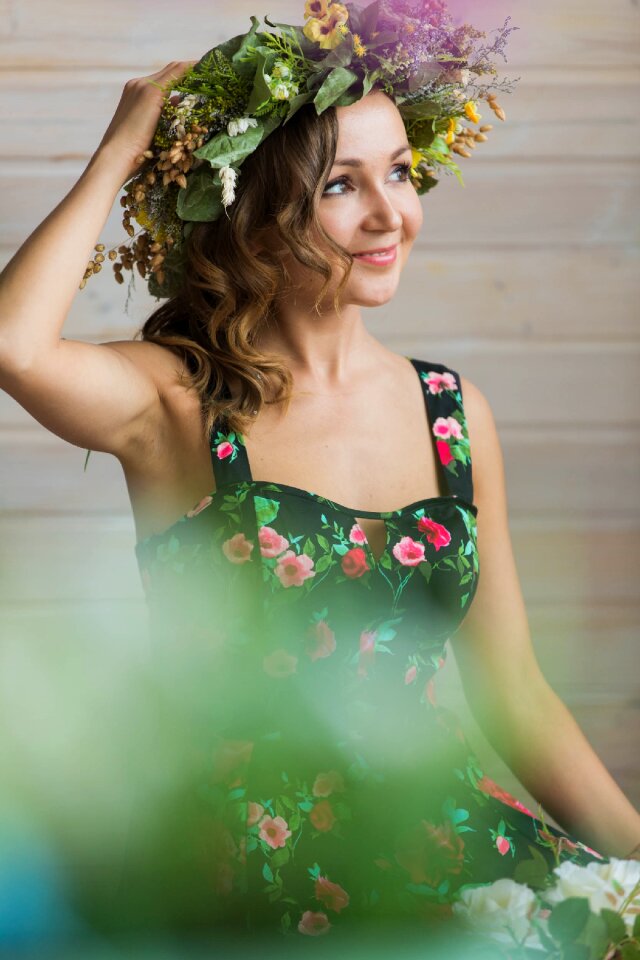 Spring wreath smile