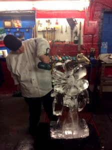 Ice carving!