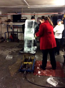 Ice carving, day 1