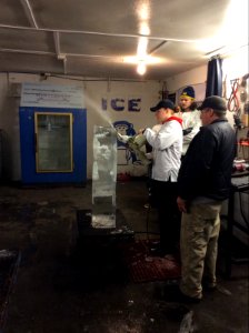 Ice carving, day 1