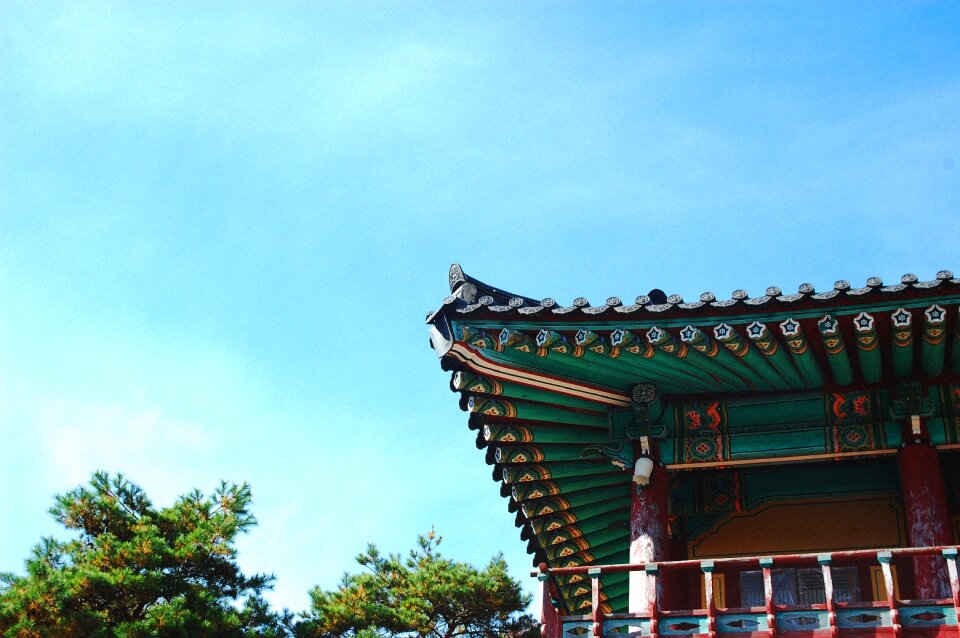 Blue sky asian