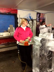 Ice carving!