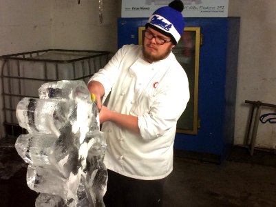 Ice carving!