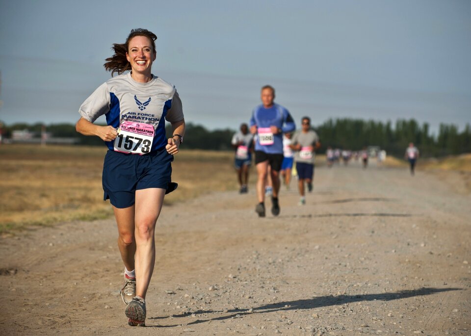Female athlete marathon photo