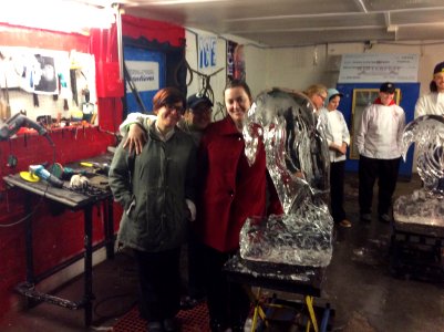 Ice carving, day 1