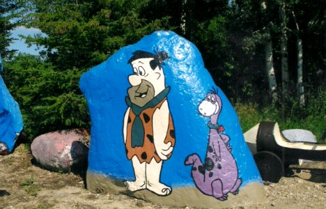 Middle Lake, SK - Fred Flinstone & Dino
