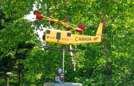 Middle Lake, Saskatchewan -  Air Rescue Plane - Weather Vane