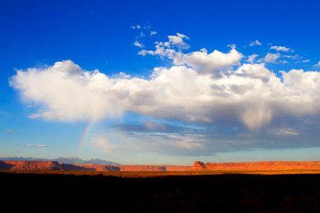 Sunset over the Canyon Rims Recreation Area.