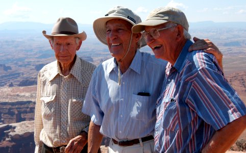Kent Frost, Stewart Udall & Kent Sleight (left to right)