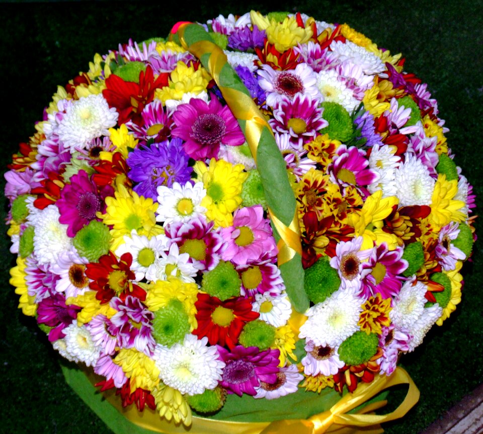 Colorful flowers craft