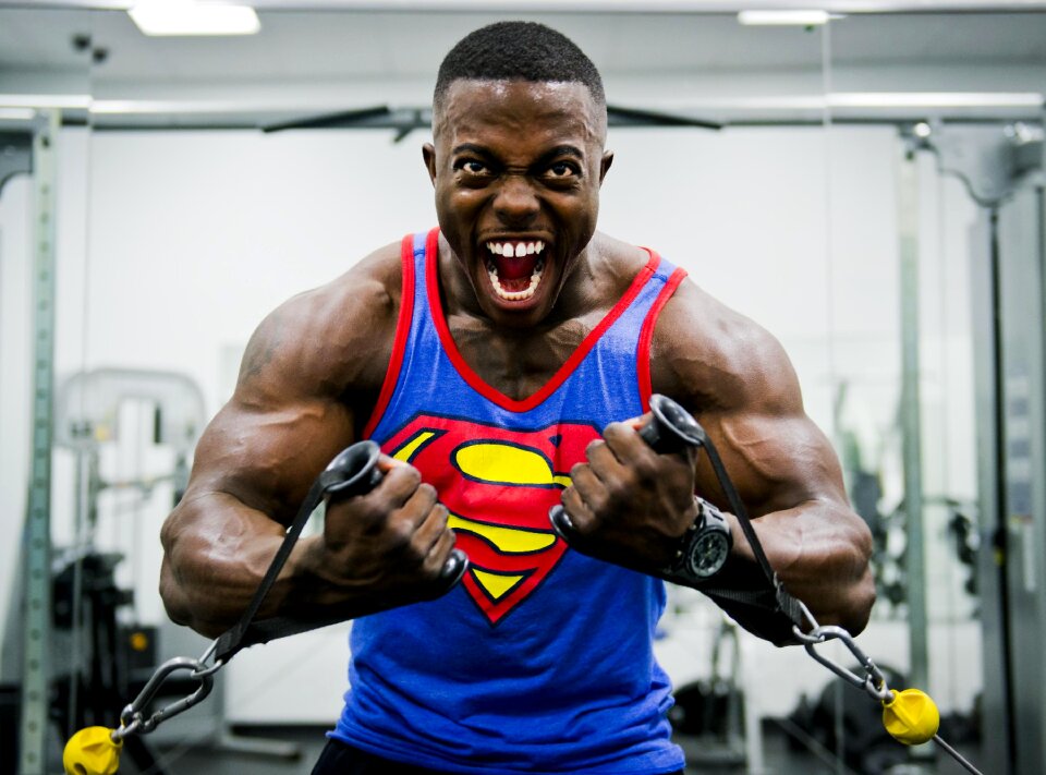 Stress muscular athlete