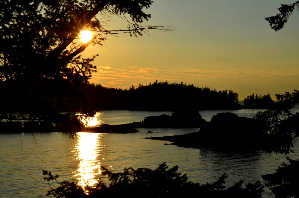 Sunset on the water