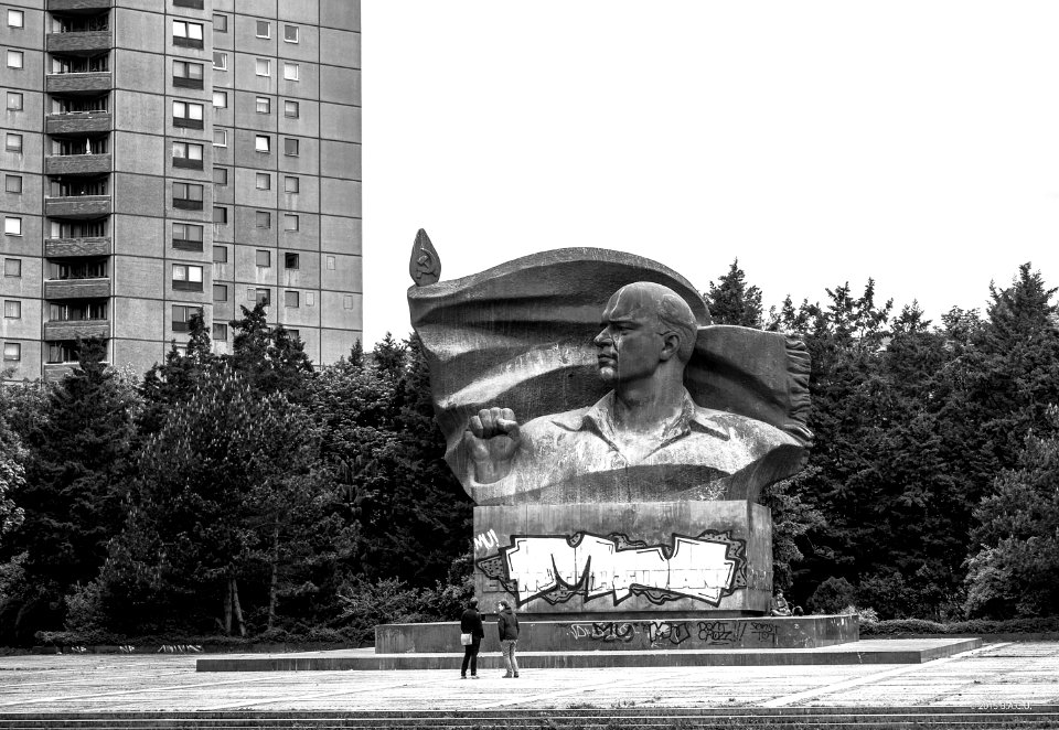 The Ernst Thälmann Monument, former leader of the Communist Party of Germany(KPD) Ernst Thälmann Park, Berlin, created in the years 1981-1986, sculptor Lew Yefimovich Kerbel.