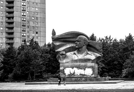 The Ernst Thälmann Monument, former leader of the Communist Party of Germany(KPD) Ernst Thälmann Park, Berlin, created in the years 1981-1986, sculptor Lew Yefimovich Kerbel.