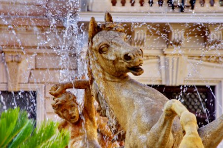 424 Sicile Juillet 2019 - Syracuse, Ortigia, Piazza Archimede, Fontana di Diana