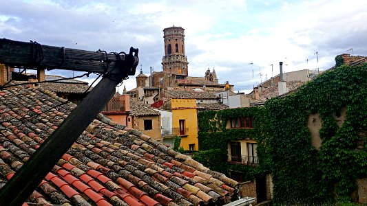 Tudela Navarra (España). Casco antiguo y torre de la catedral siglo XII..