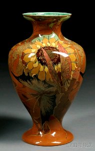 Rozenburg den Haag Gouda Pottery High Glaze Vase, Holland, early 20th century…