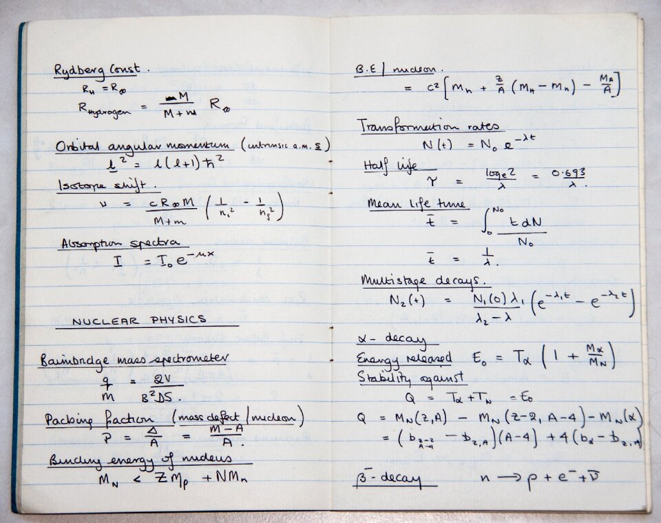 Physics nuclear maths