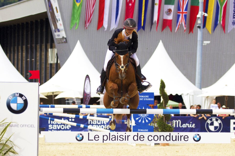 Jumping competition rider