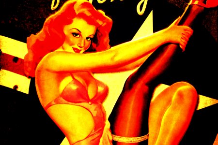 My New Tin Pin Up Sign.