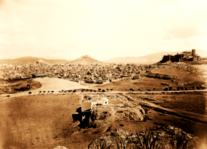 Athens panorama (Bonfils, ca. 1870)