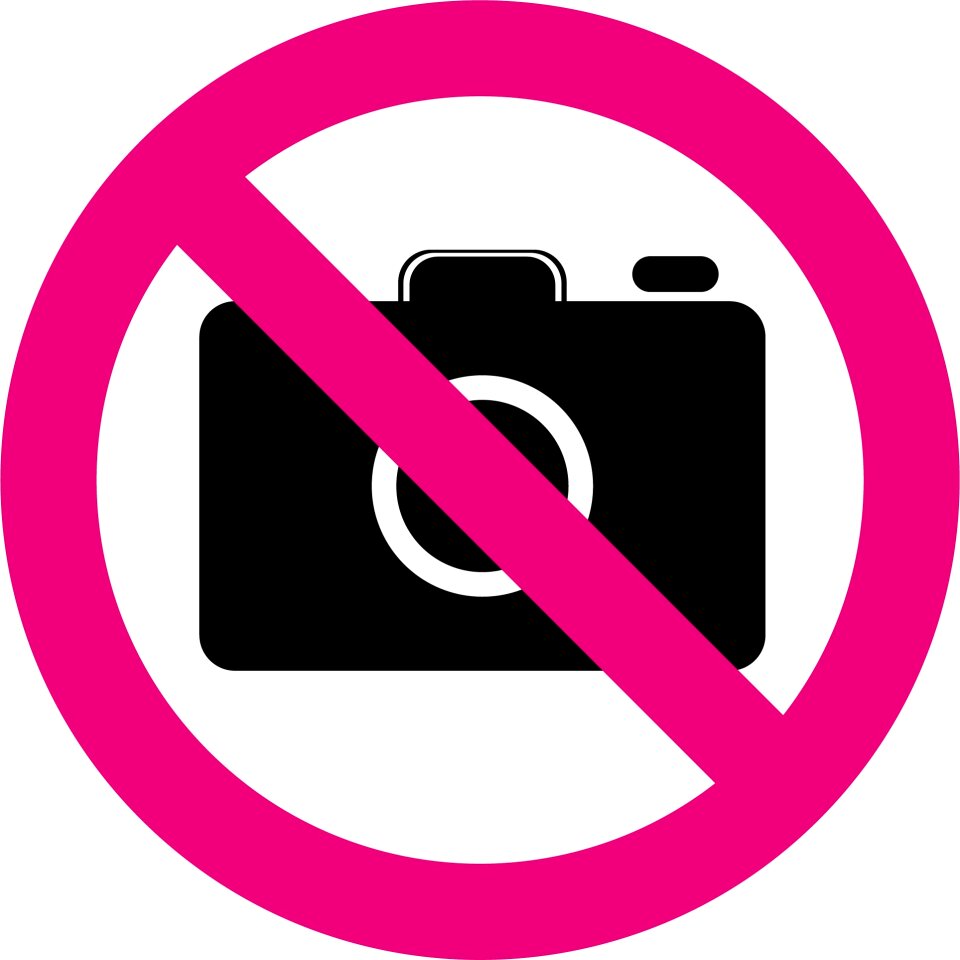 Photo prohibited prohibit photographing defence to photograph