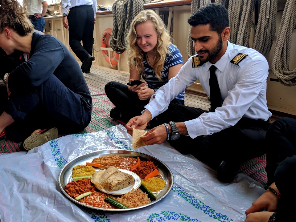 Shabab Oman II PR breakfast - The Tall Ships Races 2017