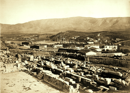 Temple of Jupiter, windmill and Ymittos, 1869