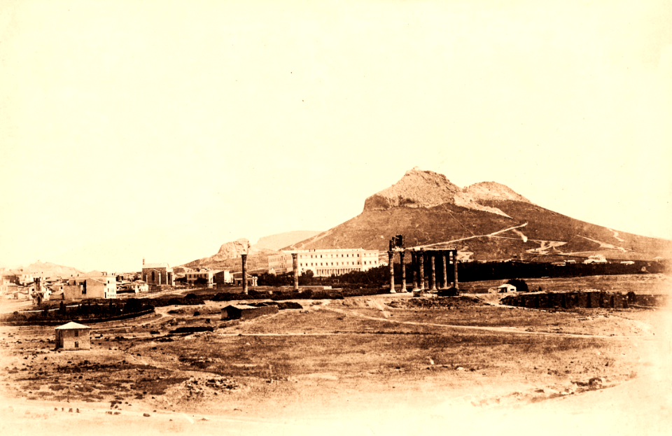View of the Royal Palace and Temple of Jupiter, 1855