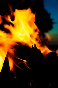 Bright blaze flame lighting