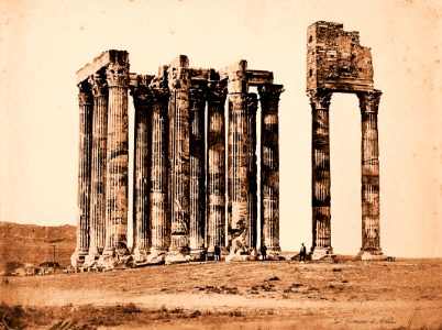 Hermit's dwelling, Columns of Jupiter, 1860