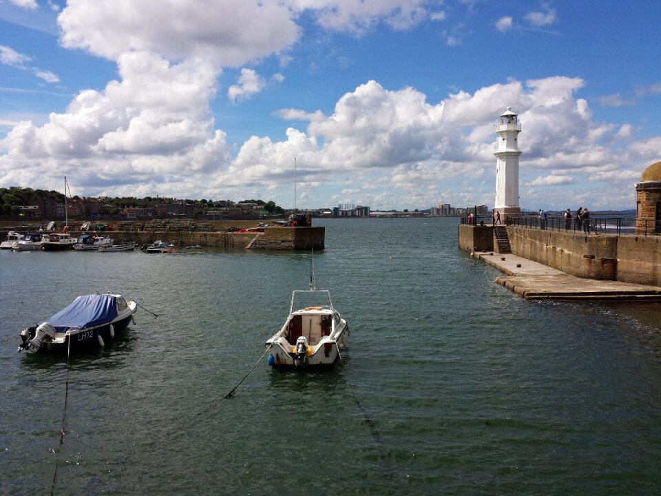 Boats port sea