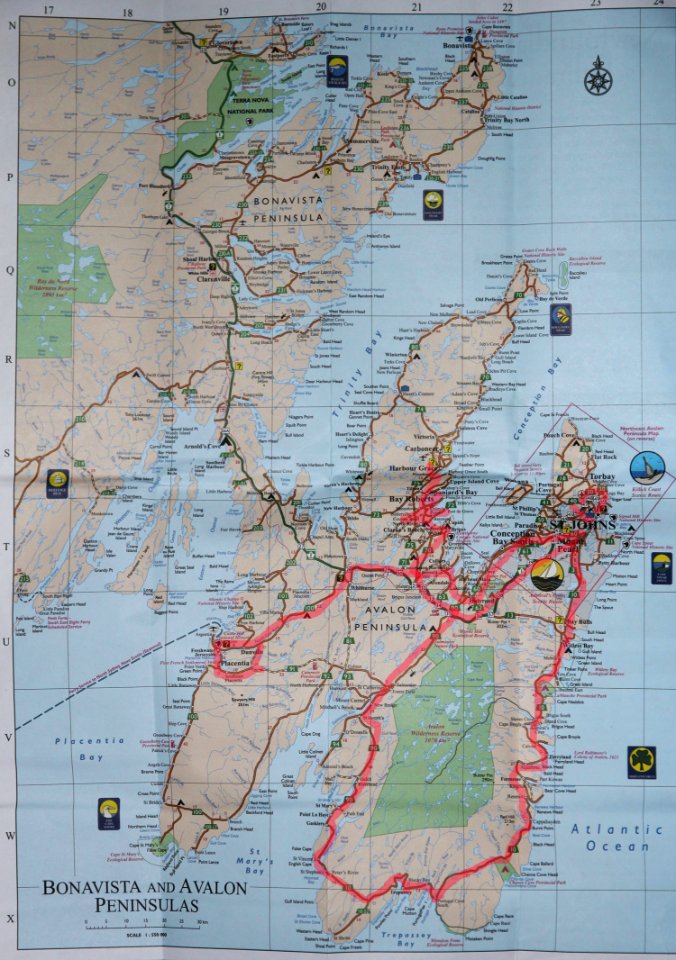 2011 - FEB 12 - 22 - NEWFOUNDLAND -000b map
