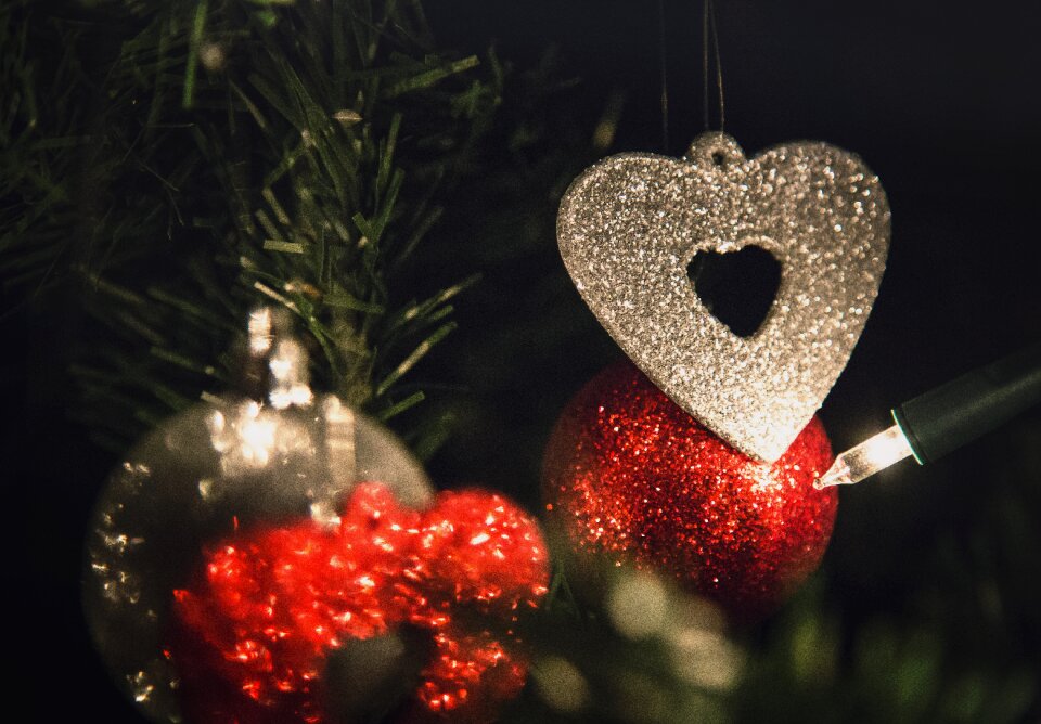 Hanging ornaments december