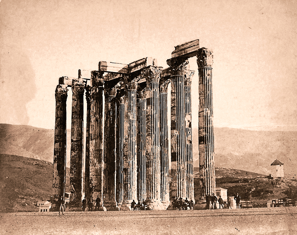 Columns of Jupiter and Mets windmill, 1858/1875