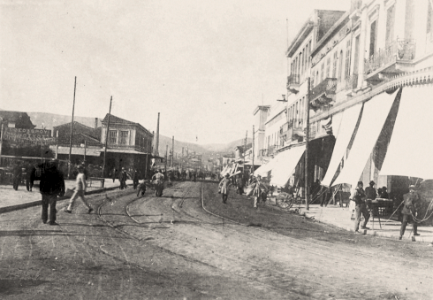 Pireos Street ca. 1910: Vegetable Market