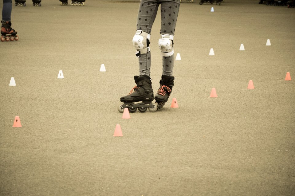 Rollerblading sport roller