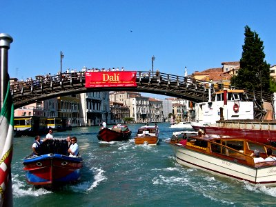 Venice: bridge over grand canal photo