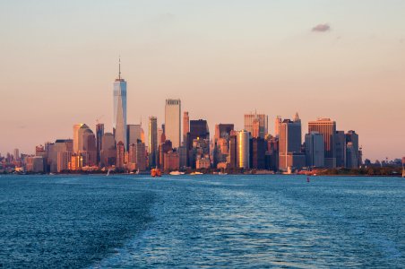 Manhattan from the ferry photo